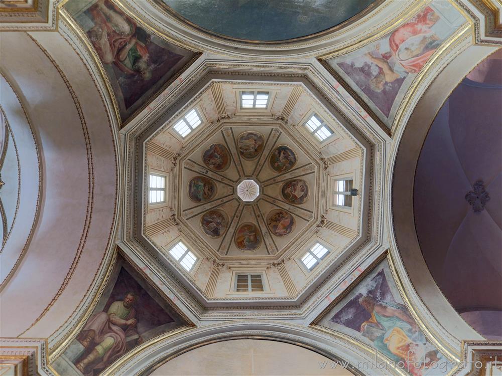 Milan (Italy) - Ceiling of the Cusani Chapel in the Basilica of San Marco